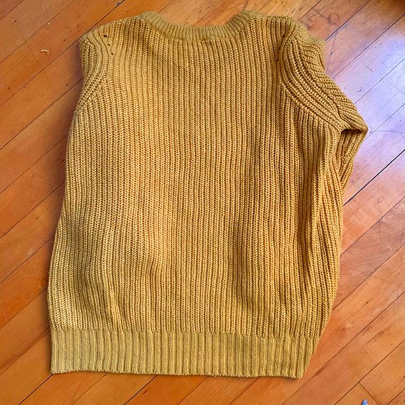 Dorothy Perkins Mustard Tie Sleeve Sweater - Picture 4 of 5